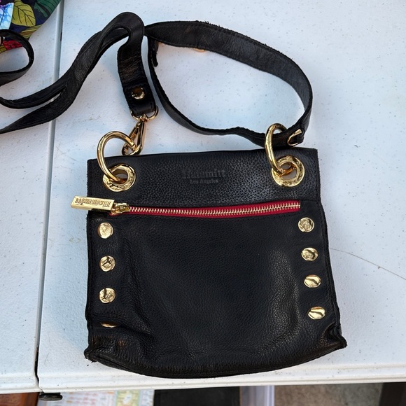 Hammitt Black Crossbody Bag with Gold Details Dustbag included - Picture 2 of 7